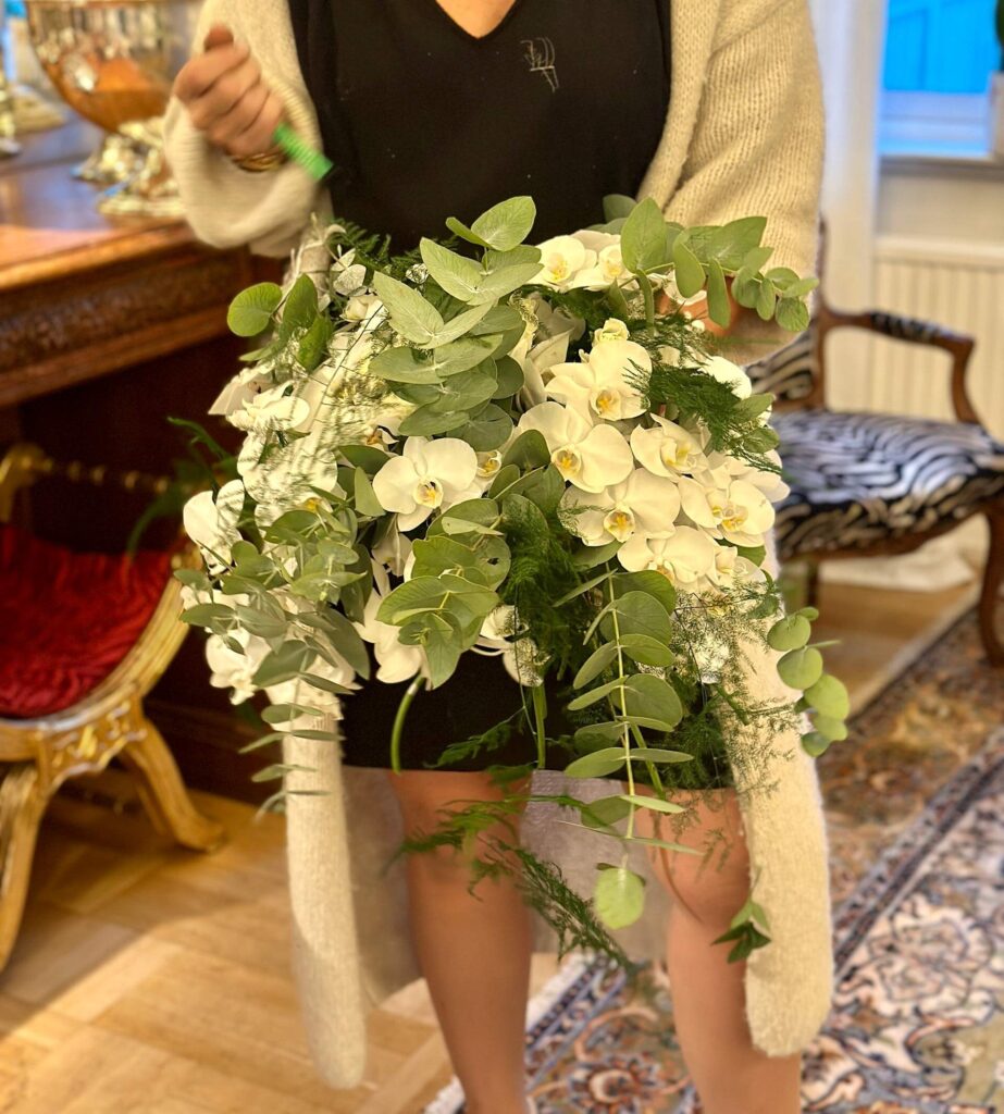 Wedding bouquet, Boman's Hotel, Florist, Orchids